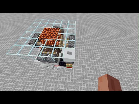 [マインクラフト]　昇降切替可能水流エレベーターの下のソウルサンドとマグマブロックを入れ変える装置