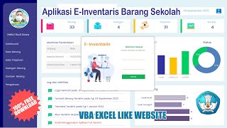 Aplikasi E-Inventaris Barang Sekolah VBA Excel