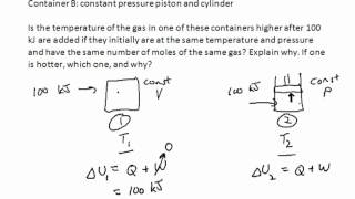 Heating a Non-Ideal Gas in Two Different Systems (Review)