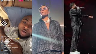 Davido Reacts As Wizkid Paid Tribute And Played "Dami Duro" Live At Madison Square Garden