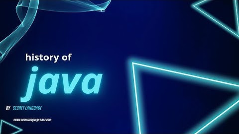 History of java