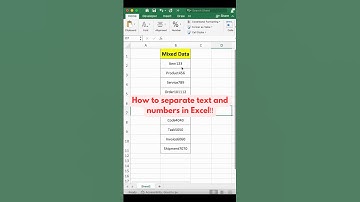 Split Text & Numbers in Excel FAST with Power Query! 🚀 #excelshorts #tutorial