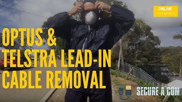 Optus and Telstra Cable and Box Removal From House. Clean Up