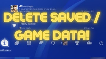 PS4 How To Delete Saved Data / Game Data! (2023)