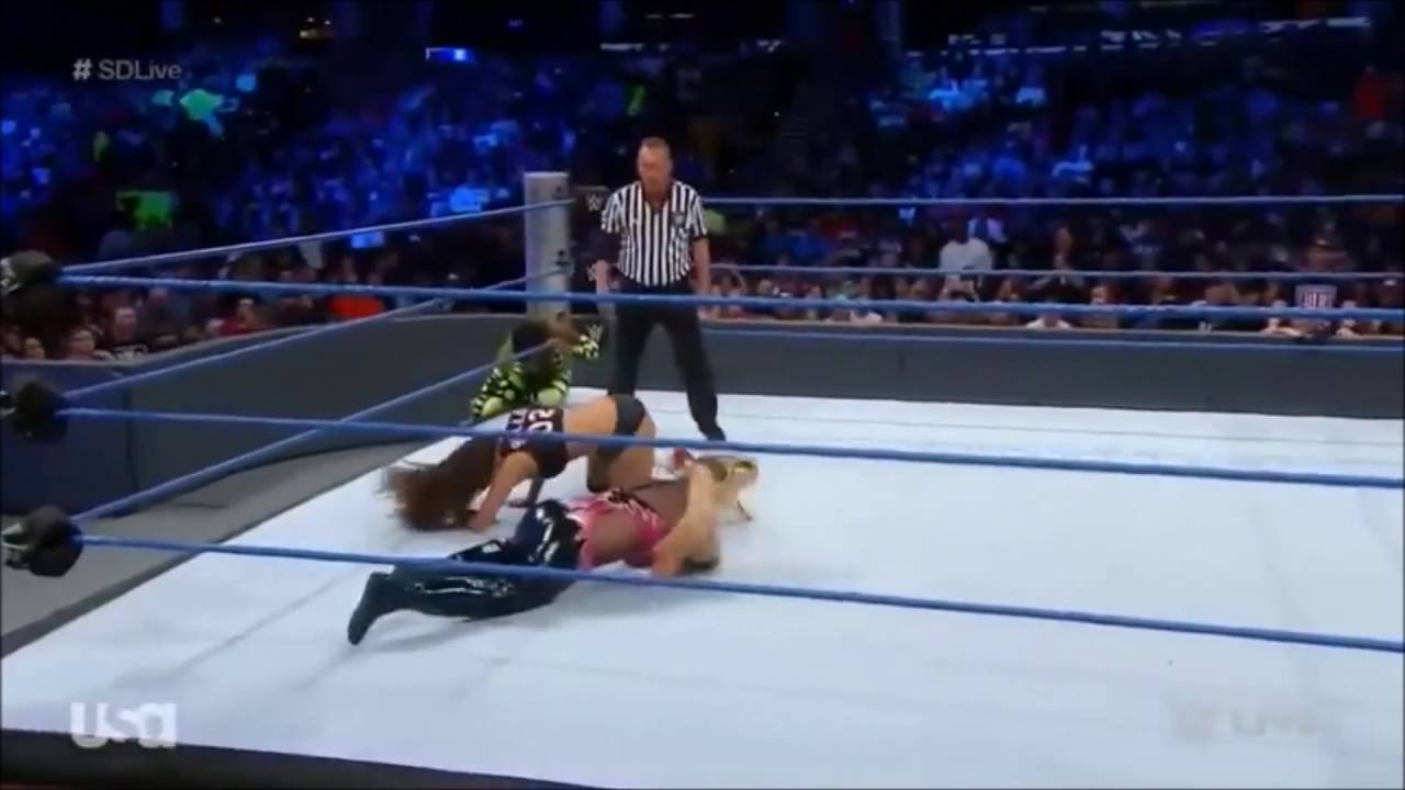 Springboard Kick Springboard Shin Kick on Natalya - YouTube