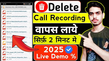 Delete Call Recording Kaise Wapas Laye - delete call recording recovery 