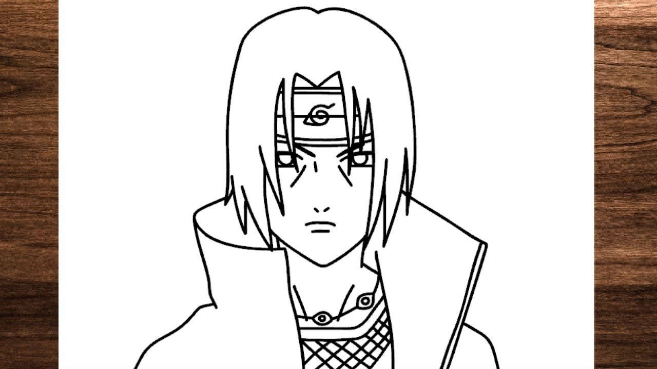 Como dibujar a Itachi Uchiha paso a paso - YouTube