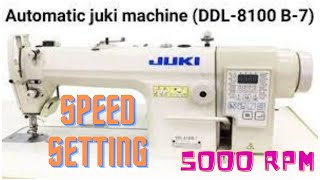 Juki Ddl-8100B-7 Sewing Machine Speed Setting Juki Machine Speed Change