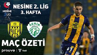 Ankaragücü - Serik Spor | Nesine 2. Lig Kırmızı Grup | 3. Hafta Özet