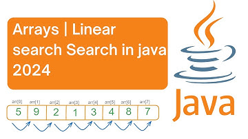 Arrays | Linear search Search in java 2024