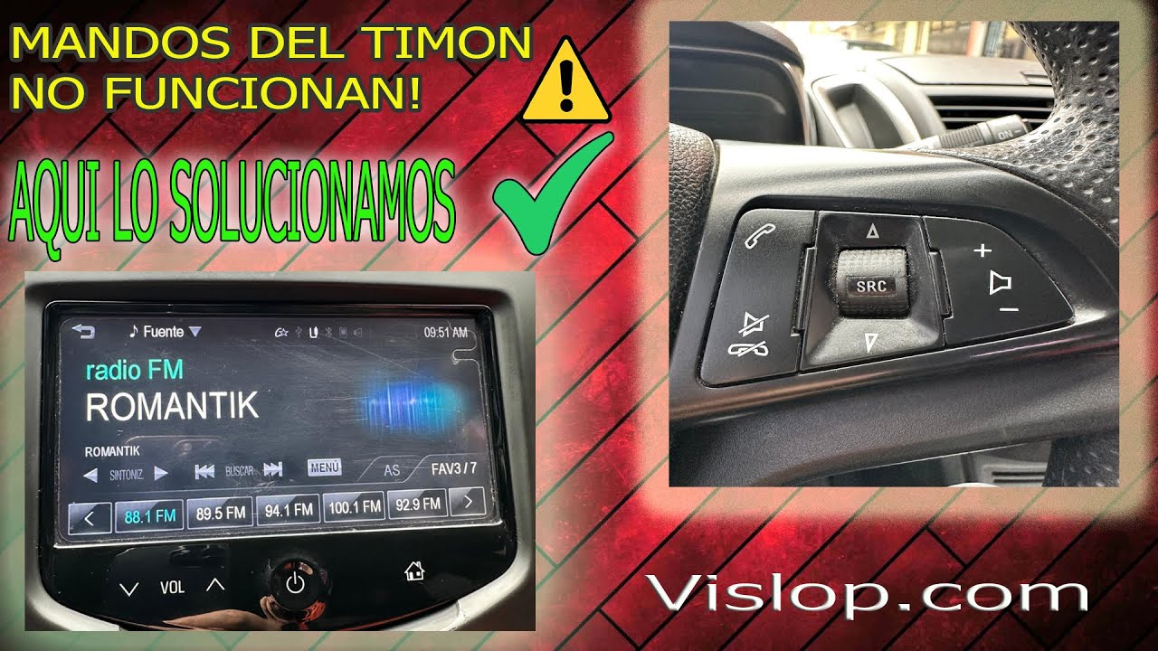 Reparación mandos de volante Mylink Chevrolet