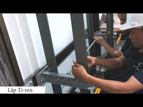 Video Thang nhôm kính HHE cáp kéo: 2 - Lắp rail [Thang máy... - youtube