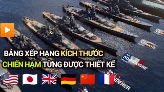 Size chart of battleships ever designed screenshot 5