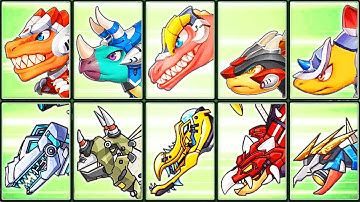 Dinobot Battle + Dinosaur Robots Vs Zombies | Eftsei Gaming