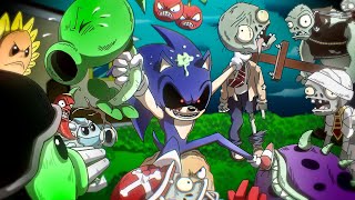 Plants & Zombies VS Sonic.EXE (Pt. 4) “BLOOM N BRAINS” | PVZ Plants VS Rappers x FNF Animation screenshot 4