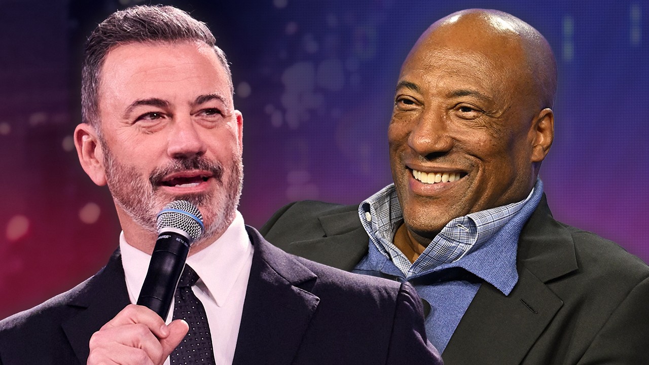 Jimmy Kimmel Pokes Fun at Stephen Colbert's CBS Replacement Byron Allen:  How Did He Get So Rich?