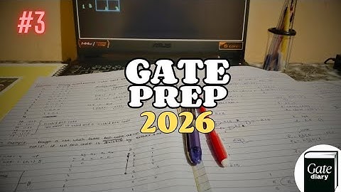Day 3 – GATE 2026 Aspirant | Progress Update Video.