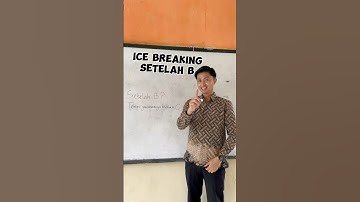 Setelah B ? Tetapi jawabannya bukan  C #icebreaking