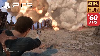 Uncharted's 4 Amazing Action Gameplay | Uncharted 4 Legacy Of Thieves Collection PS5 60FPS 4K HDR screenshot 3