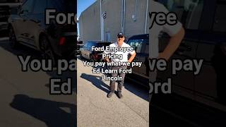 Ford Employee Pricing for everybody! #shorts