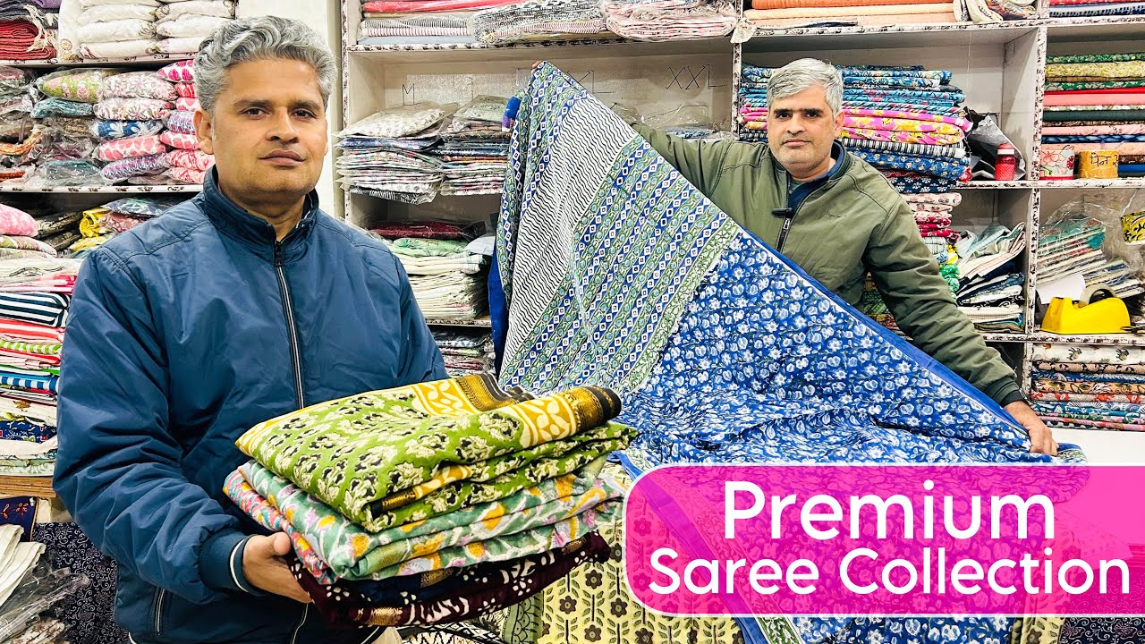 100% pure cotton Hand Block Print Sarees & Jaipuri Prints | Chanderi, Maheshwari, Kota Doriya #saree