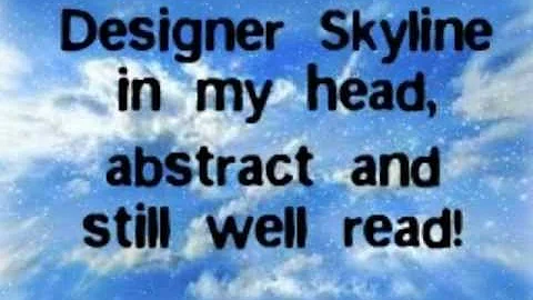 Designer Skyline - Owl City [Lyrics]