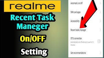 byRecent Task Maneger Realme||how to turn on recent task manager in realme manager