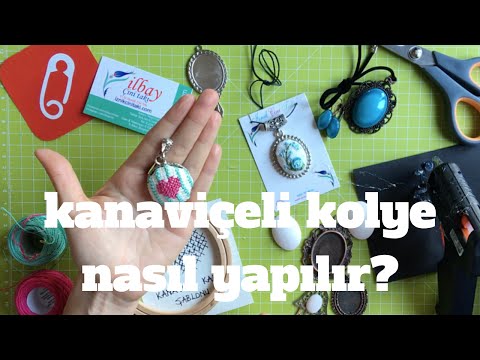 10marifet - Kanaviçe işlemeli kolye nasıl yapılır?