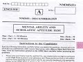 nmms exam paper 2025 class 8 | nmms master class | nmms mat question answer