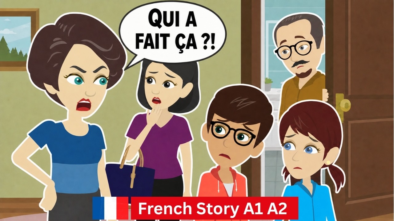 French Story – Le Cadeau de Londres | Learn French Daily Situation | French Conversation Practice