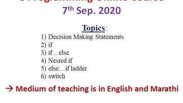Day-3: Decision Making Statements in C