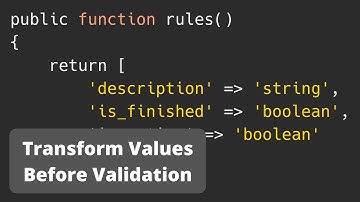 Laravel Form Request: PrepareForValidation Example