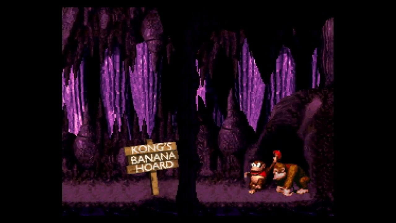 Donkey Kong Country no bananas in the hoard snes