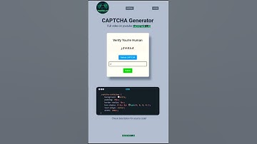 Create CAPTCHA Generator using HTML & CSS | Beginner Web Project #TrendingShorts #Viral #CodeTips