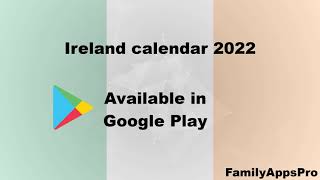 Ireland calendar 2022 screenshot 1