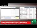 Use this Budgeting Template to Build a Corporate Budget Process at your Company
