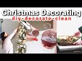 NEW Christmas Decorate 2022 | Clean, DIY, and Decorate with me!