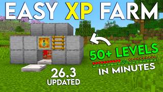NEW UPDATED Minecraft Java 26.3 XP FARM TUTORIAL | 50 Levels in Minutes