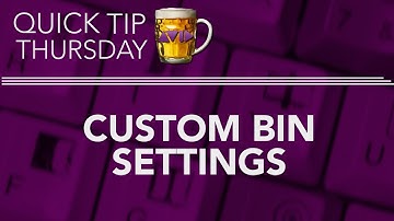 Best Custom Bin Settings in AVID!