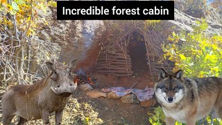Build an incredible shelter in the wild forest to prevent animal attacks