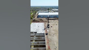 Double Tee Precast Installation #shorts