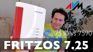 🟢 Il FritzOS 7.25 e smart working - Differenze tra il FritzBox 7530 e 7590