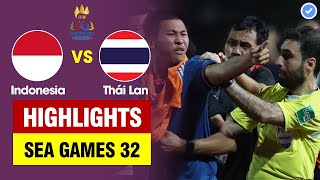 Highlights Indonesia vs Thái Lan | Trọng tài rút 7 thẻ đỏ mỏi tay, Chung kết ẩu đả căng nhất lịch sử
