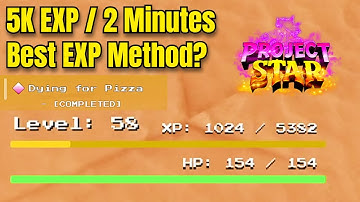 [ Project Star ] 5K EXP / 2 Minutes! Best EXP Farming Method!? ( Level 40+ )