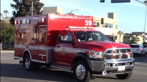 LAFD Rescue 59 Responding