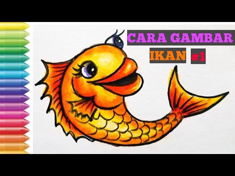 CARA MUDAH GAMBAR WARNAI IKAN PAKAI RUMUS ANGKA 3 1 