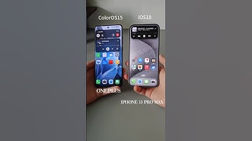 Battle of OS 👑 Android colour OS 15 Vs IOS 18 #shortsfeed #ios #coloros #colorosvsios #ios18 #shots