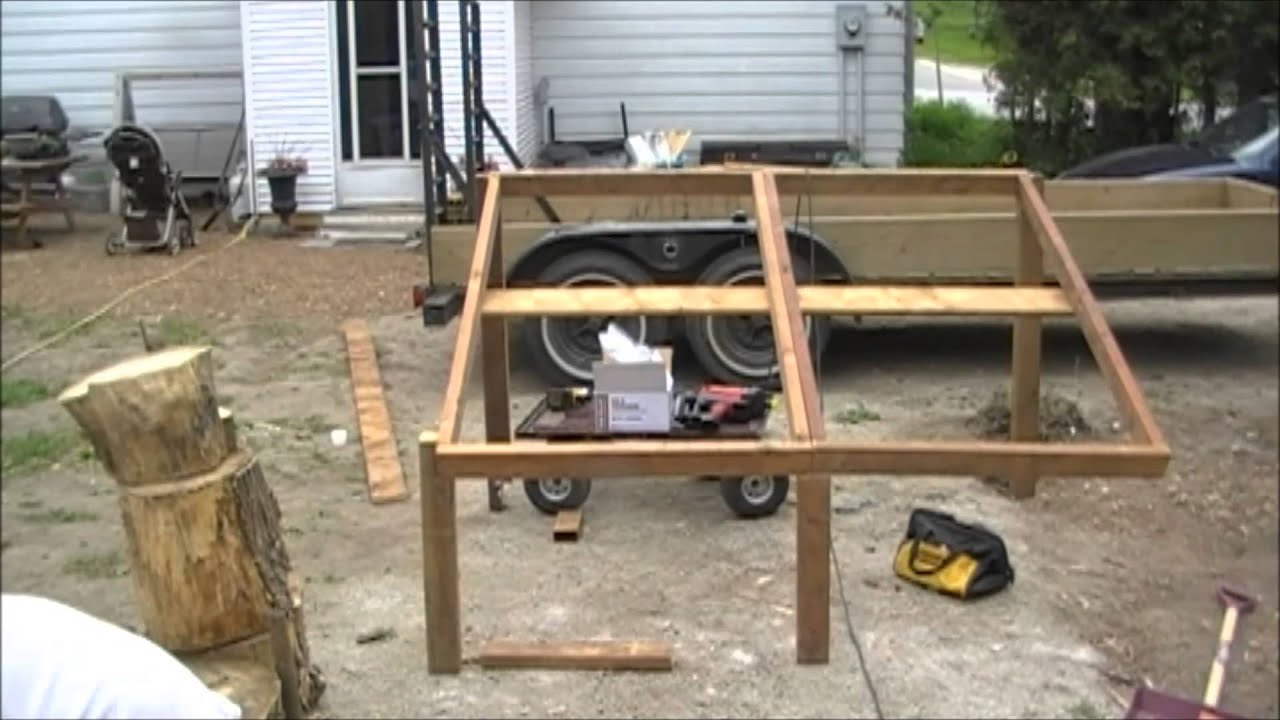 Solar panel stand for 24v 250w panels - YouTube