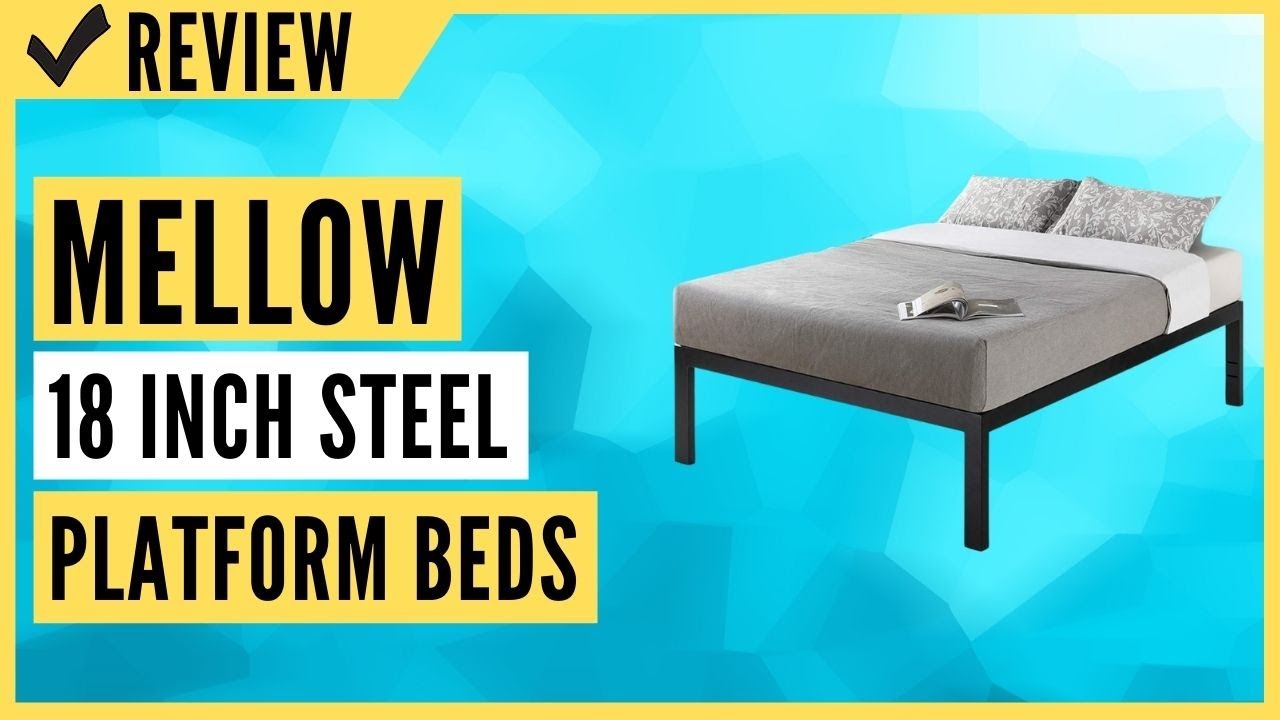 Mellow 18 inch Heavy Duty Steel Platform Beds Review YouTube