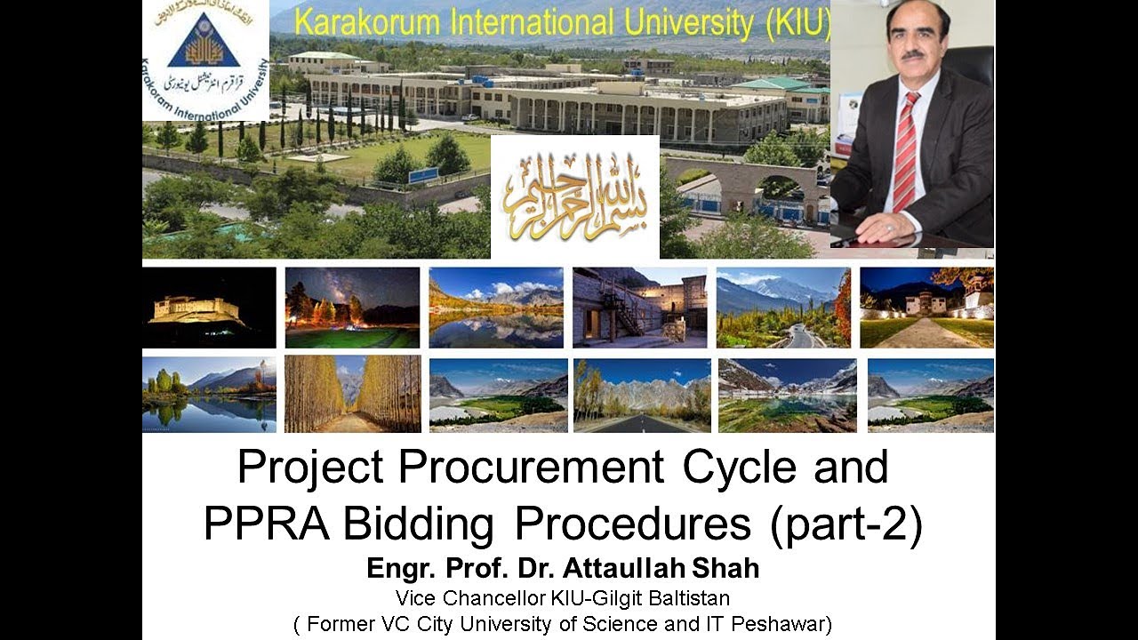 Project Management Series Lec-6 (PPRA Rules- and Procurement of Contractors)